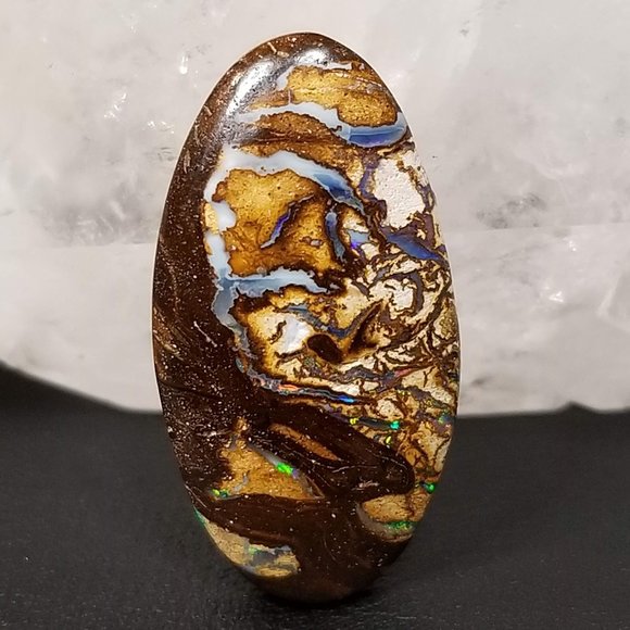 Australian Koroit Opal * 24.00 x 12.68 x 4.74mm * double sided boulder opal - Picture 13 of 13